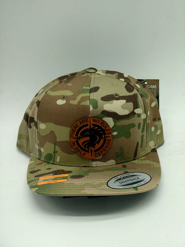 Leather Patch Multicam Hat - 